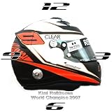 F1 FORMULA 1 KIMI RAIKKONEN HELMET CD QUARTZ WALL CLOCK PLUS BATTERY AND DESK STAND