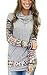 eshion Women Tops Geometric Printed Hoodie Sweatshirt Outerwear Coat
