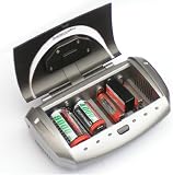 Minwa Universal Fast Battery Charger with LCD Display for AAA/AA/C/D/PP3 Batteries