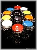 Retro Set 12 Glass Spice Jar Bottles Kitchen Decor