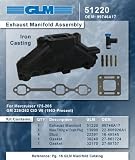 MERCRUISER EXHAUST MANIFOLD GM 4.3L V6 (CAST IRON) | GLM Part Number: 51220; Mercury Part Number: 99746A17