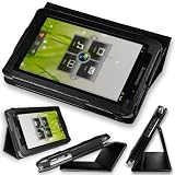 Produkt-Bild: EasyAcc Protective Folio Lether Tasche & Schutzh&uuml;lle (Case & Cover) for Lenovo A1 7 inch Multi Touch Tablet WiFi/3G 16/32GB (Black, PU Leather)