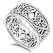 Women's Celtic Knot Eternity Fashion Ring .925 Sterling Silver Band Sizes 7-13