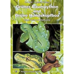Gr�ner Baumpython und Gr�ne Hundskopfboa: Pflege, Zucht und Lebensweise