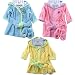 Luvable Friends Color Bath Robe with Slippers - Woven Terry