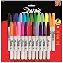 Sharpie Permanent Marker Fine Tip Assorted 24 Pack