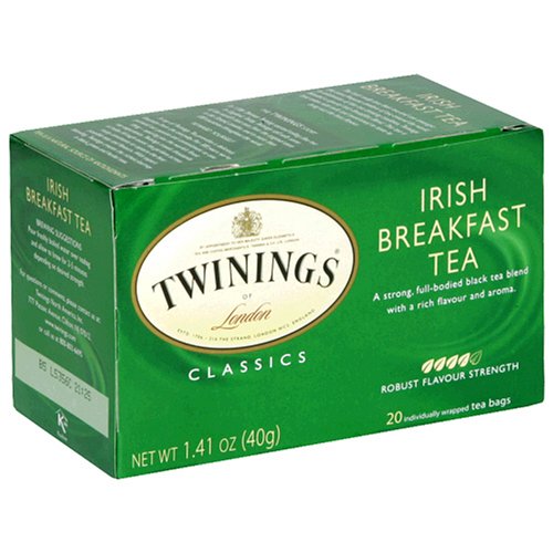 Twinings Irish Breakfast Tea, Tea Bags, 20-Count Boxes (Pack of 6) by Twinings