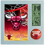 NBA Chicago Bulls Digital Desk Clock