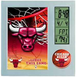 NBA Chicago Bulls Digital Desk Clock