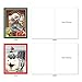 The Best Card Company - 10 Christmas Animal Cards with Envelopes - Boxed Assorted Season's Greetings, Holiday Set (4 x 5.12 Inch) - Holiday Animal Selfie M2373XSG