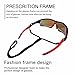 poshei P03 Polarized Sunglasses with 5 Set Lenses for Biking Fishing Driving