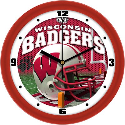 Wisconsin Helmet Wall Clock