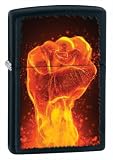 Zippo Firey Fist Black Matte Lighter