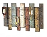 show Midwest CBK Offset Panel Nine Bottle Wall Wine Holder
