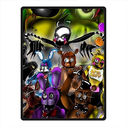 Needyou Five Nights at Freddy's Fleece Throw Blanket Fleece 58" x 80" Outdoor Indoor