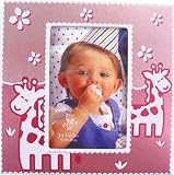 Deluxe Scenic Baby Photo Frame, Pink