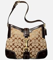 AUTHENTIC COACH HAMPTONS SIGNATURE HOBO 11058 (2 color variations)