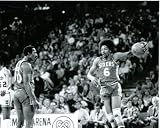 JULIUS ERVING "DR J " UNSIGNED BASKETBALL PHOTO 76ERS