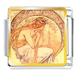 Mucha's Poetry Italian Charms Bracelet Link