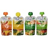 Plum Organics Stage 2 Hearty Veggie Meals Starter Pack Baby Food (each 3.5 oz) (4 FLAVORS Pack)