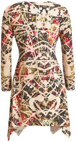 Amma 3/4 Sleeve Floral Art Deco Abstract Tunic Top Style 590 Cake - Size Extra Large