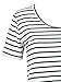 CHOiES record your inspired fashion Women's Black Striped Shift Tunic Mini Dress-Basic Summer tee Dress S