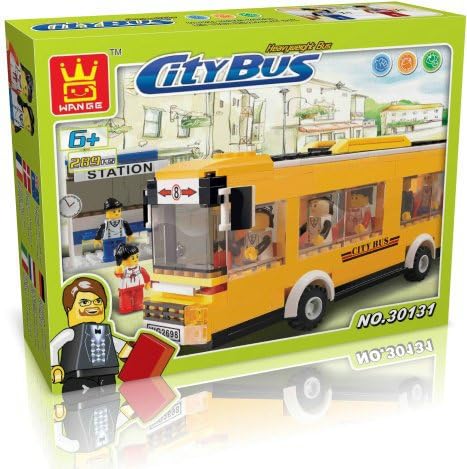 FireBeast CITY BUS Building Blocks 289 Pcs Set.Compatible with Lego parts, Best Toy, Great Gift!