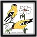 BIRDS_TRIVETS_GOLD FINCH TILE by Besheer Art Tile, Bedford, New Hampshire, U.S.A.