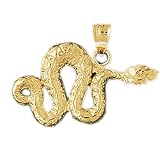 CleverEve's 14K Gold Pendant Boa Constrictor Snake 3.2 - Gram(s)