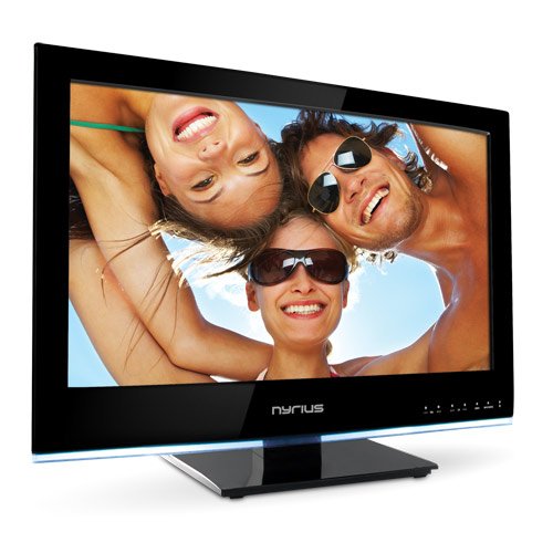 Nyrius NY-LED1980N 19-Inch Slim LED Backlight Flat Screen LCD HDTV/Monitor 720p Widescreen TV with HDMI, ATSC Tuner, & 35,000:1 Contrast Ratio Nyrius NY-LED1980N 19-Inch Slim LED Backlight Flat Screen LCD HDTV/Monitor 720p Widescreen TV with HDMI, ATSC Tuner, & 35,000:1 Contrast Ratio