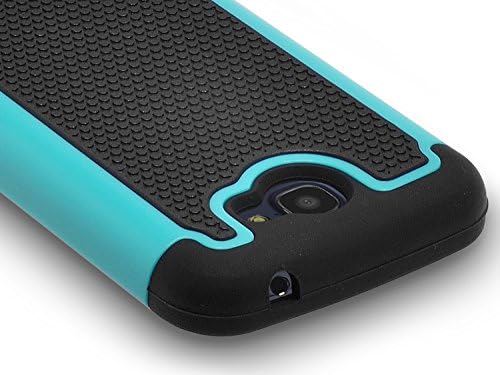 Alcatel One Touch Fierce 2 Case, RANZ® Black/Mint Heavy Duty Dual Layer Armored Hybrid Case Cover For Alcatel One Touch Fierce 2 / Alcatel 7040T (T-Mobile/MetroPCS) / POP ICON A564C (Straight Talk/TracFone)