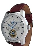Trias White Automatic Dual Time Zone Watch 21637W