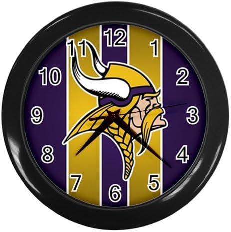 Custom Minnesota Vikings American Football NFL Men Wall Clock