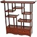 Elegant Beautiful Gift Idea for Her - 20" Japanese Design Small Shelf Unit Netsuke Curio Miniatures Display Stand