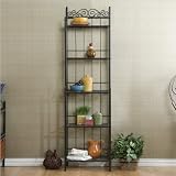 Celtic Bakers Rack in Gray Finish Southern Enterprises KA9801