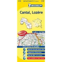 Carte DPARTEMENTS Cantal, Lozre