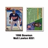 1996 Bowman Matt Lawton Rookie Card