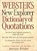 Webster's New Explorer Dictionary of Quotations (Dictionary)