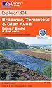 Braemar, Tomintoul and Glen Avon: Beinn O'Bhuird and Ben Avon (Explorer Maps)