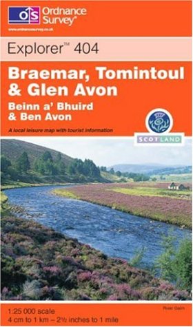 City Travel Guides Discounted  Livres : Carte de randonnée : Braemar - Tomintoul (en anglais)