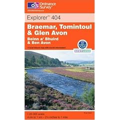 Braemar, Tomintoul and Glen Avon: Beinn O'Bhuird and Ben Avon (Explorer Maps)