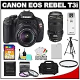 Canon EOS Rebel T3i 18.0 MP Digital SLR Camera Body & EF-S 18-55mm IS II Le ....