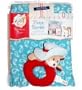 Bandana Bear Fleece Baby Blanket with Plush Rattle Included