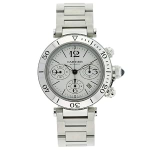 Cartier Men's W31089M7 Pasha Seatimer Chronograph Watch by Cartier