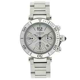 Cartier Men's Pasha Seatimer Chronograph Watch #W31089M7