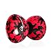 Mr B Harlequin Diabolo, Metal Diablo Sticks & Diabolo Directions Instructional DVD! (Red & Black)