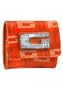 Women's Naomi Orange Logo Print Coin Holder Wallet: Orange Logo Print Coint Holder