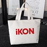 韓流グッズ 可愛 ファッション VIP hiphop IKON BOBBY/B.I SHOW TIME バッグ ハンドバッグ (ホワイト)