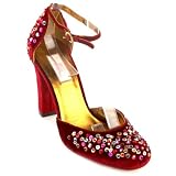 J Lo by Jennifer Lopez Darling Burgundy high-heels