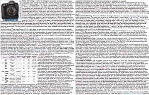 Amazon.com : Canon EOS-7D Quick Data Card / Reference cheat sheet